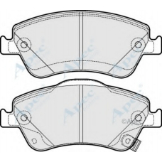 PAD1641 APEC Комплект тормозных колодок, дисковый тормоз