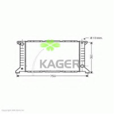 31-0335 KAGER Радиатор, охлаждение двигателя