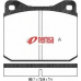 0010.10 METZGER Комплект тормозных колодок, дисковый тормоз