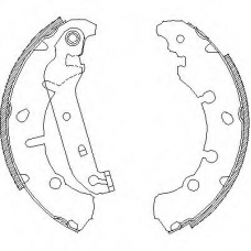Z4137.00 WOKING Комплект тормозных колодок