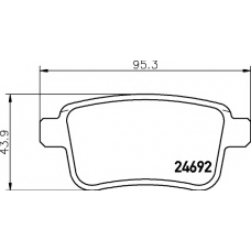 MDB3337 MINTEX Комплект тормозных колодок, дисковый тормоз