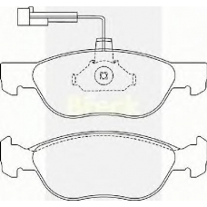 21927 00 W2 BRECK Комплект тормозных колодок, дисковый тормоз