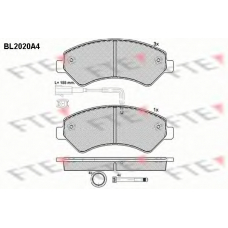 BL2020A4 FTE Комплект тормозных колодок, дисковый тормоз