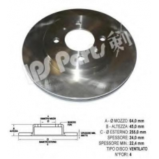 IBT-1533 IPS Parts Тормозной диск