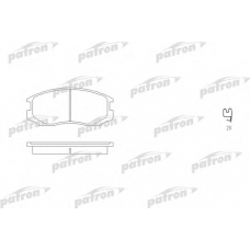 PBP759 PATRON Комплект тормозных колодок, дисковый тормоз