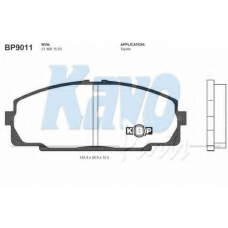 BP-9011 KAVO PARTS Комплект тормозных колодок, дисковый тормоз