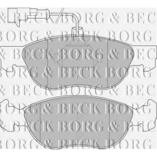 BBP1576 BORG & BECK Комплект тормозных колодок, дисковый тормоз