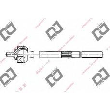 DR1116 DJ PARTS Осевой шарнир, рулевая тяга