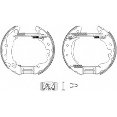 8DB 355 004-091 HELLA PAGID Комплект тормозных колодок