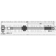 BBH7734 BORG & BECK Тормозной шланг