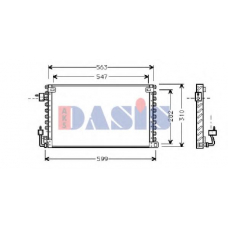 162290N AKS DASIS Конденсатор, кондиционер