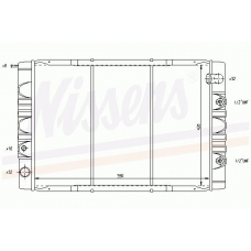65605 NISSENS Радиатор, охлаждение двигателя
