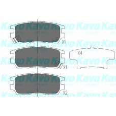 KBP-5504 KAVO PARTS Комплект тормозных колодок, дисковый тормоз