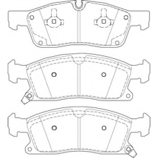 FD7542A NECTO Комплект тормозных колодок, дисковый тормоз