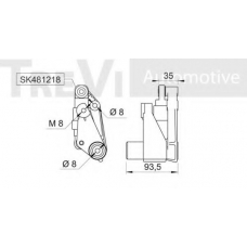 SK467907 SK Натяжитель ремня, клиновой зубча