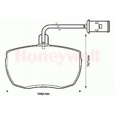 571442S STOP Комплект тормозных колодок, дисковый тормоз