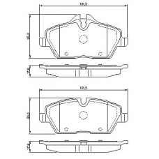 0 986 424 819 BOSCH Комплект тормозных колодок, дисковый тормоз