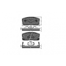 31414 SPIDAN Комплект тормозных колодок, дисковый тормоз