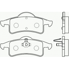 MDB2154 MINTEX Комплект тормозных колодок, дисковый тормоз