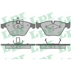 05P1510 LPR Комплект тормозных колодок, дисковый тормоз