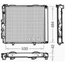 DRM17040 DENSO Радиатор, охлаждение двигателя