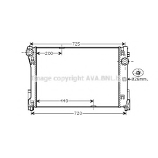 MS2474 AVA Радиатор, охлаждение двигателя