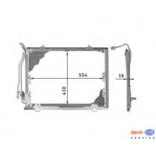 8FC 351 038-451 HELLA Конденсатор, кондиционер