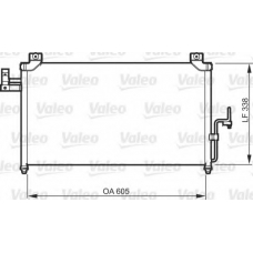 818092 VALEO Конденсатор, кондиционер