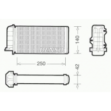 DRR09002 DENSO Теплообменник, отопление салона