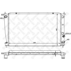 10-25184-SX STELLOX Радиатор, охлаждение двигателя