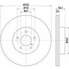 54607PRO PAGID Тормозной диск