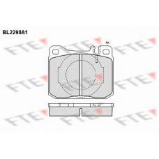 BL2290A1 FTE Комплект тормозных колодок, дисковый тормоз