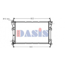 250610N AKS DASIS Радиатор, охлаждение двигателя