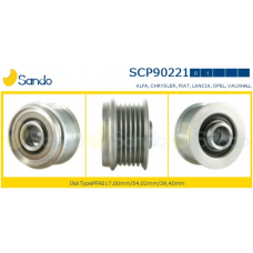 SCP90221.0 SANDO Ременный шкив, генератор