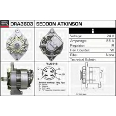 DRA3603 DELCO REMY Генератор