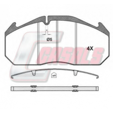 BKM760 CASALS Комплект тормозных колодок, дисковый тормоз