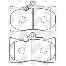 PN1547 NiBK Комплект тормозных колодок, дисковый тормоз