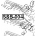 SSB-004 FEBEST Опора, стабилизатор