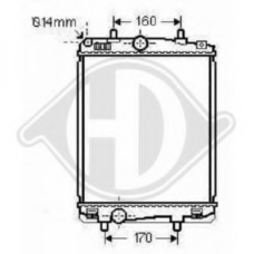 8660006 DIEDERICHS Радиатор, охлаждение двигателя