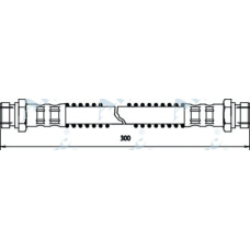 HOS3652 APEC Тормозной шланг