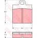 GDB103 TRW Комплект тормозных колодок, дисковый тормоз