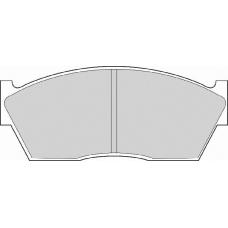 FD6105A NECTO Комплект тормозных колодок, дисковый тормоз