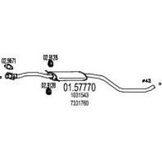 01.57770 MTS Средний глушитель выхлопных газов