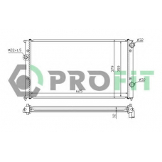 PR 9537A3 PROFIT Радиатор, охлаждение двигателя