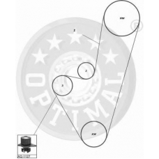 SK-1353 OPTIMAL Комплект ремня грм