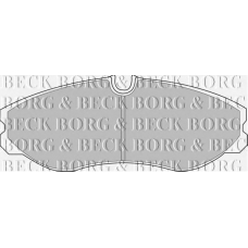 BBP1436 BORG & BECK Комплект тормозных колодок, дисковый тормоз