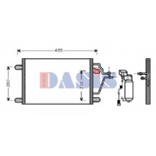 182260N AKS DASIS Конденсатор, кондиционер