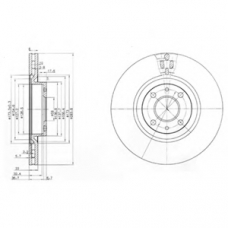 BG2407 DELPHI Тормозной диск