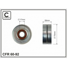 60-92 CAFFARO Натяжной ролик, поликлиновой  ремень