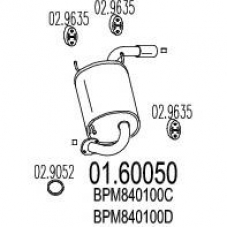 01.60050 MTS Глушитель выхлопных газов конечный